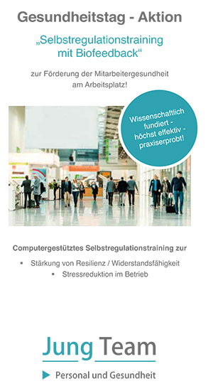 Gesundheitstag Aktion mit individuellem Coaching im betrieblichen Bereich - Sprechen Sie uns an. 