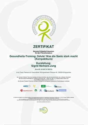 ZPP - Zertifikat Gesundheitstraining Salute